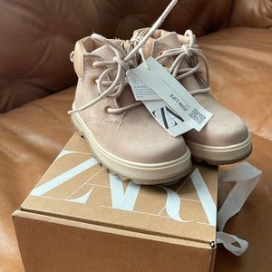NWT ZARA toddler leather boots